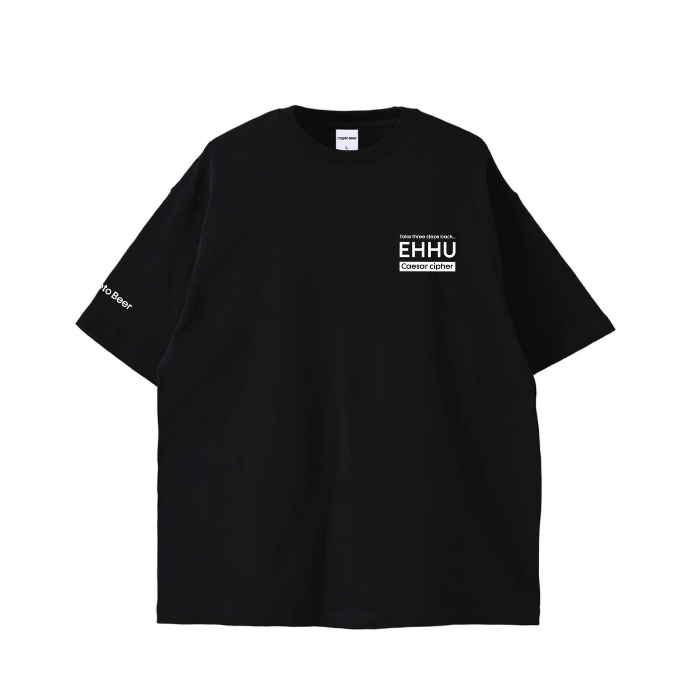 Crypto Beer Caesar Cipher T-shirt 0 ブラック